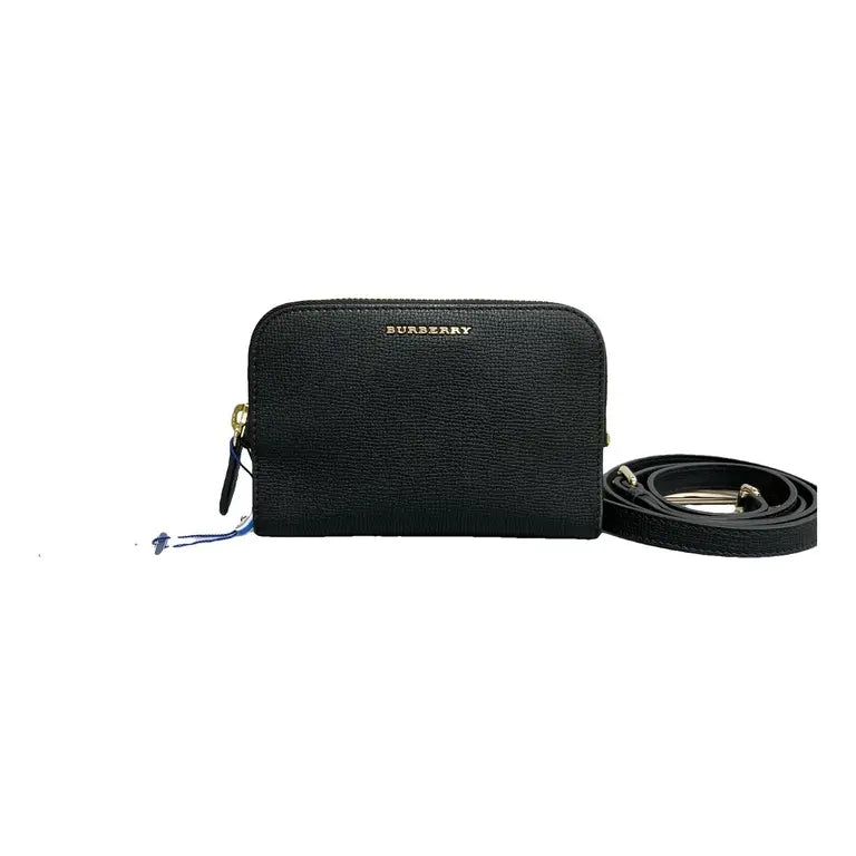 Burberry Black Lychee Grain Cowhide Mini Crossbody Bag